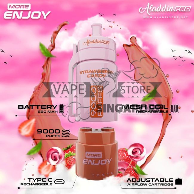 aladdin-9k-vape-strawberry-candy-singapore-vape-store