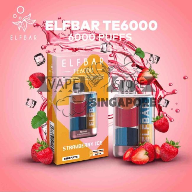 elfbar-te-6000-puff-disposable-vape-strawberry-ice-singapore-vape-store