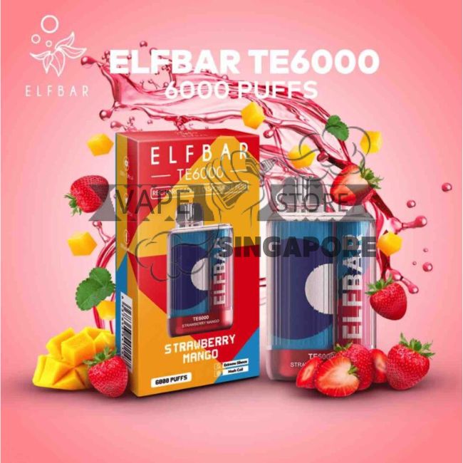 elfbar-te-6000-puff-disposable-vape-strawberry-mango-singapore-vape-store