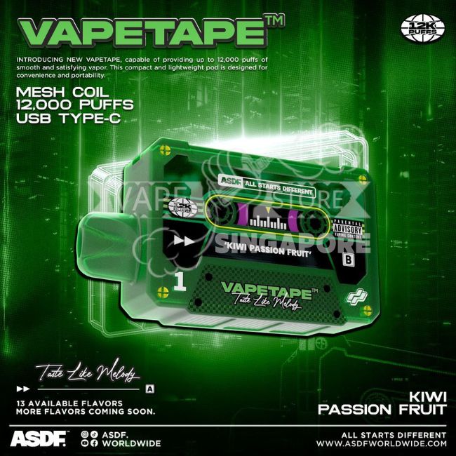 vapetape-12000-puff-kiwi-passion-fruit-singapore-vape-store