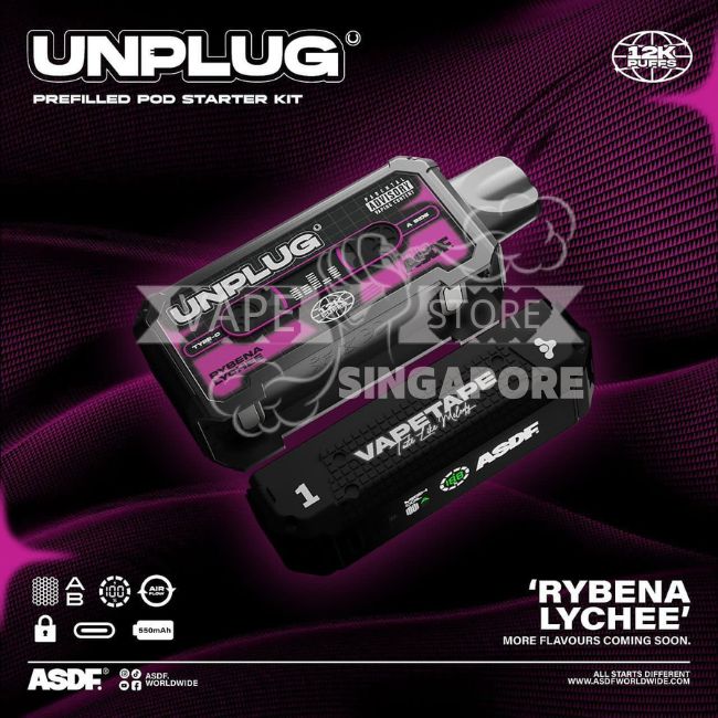 vapetape-unplug-12k-puff-rbena-lychee-singapore-vape-store